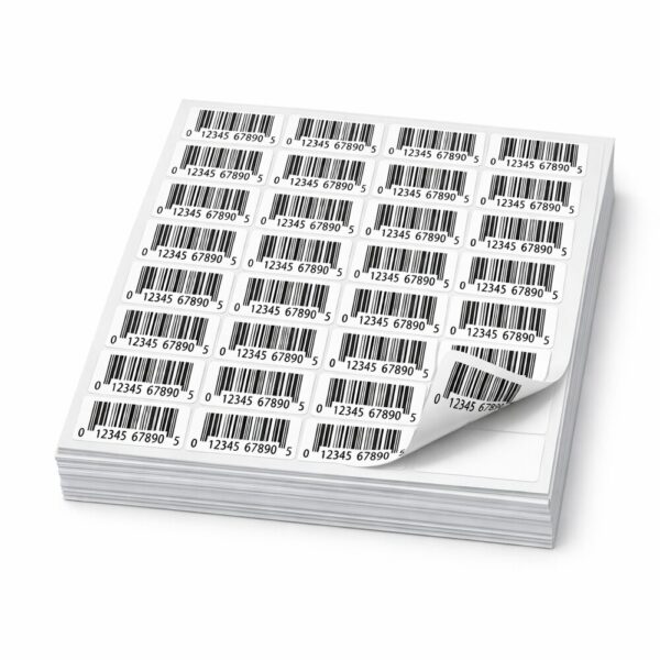 Printed Barcode Label Sheets (1,000 Labels)